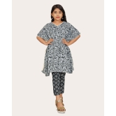 Ethnic Set kaftan & Bottom set And Like Kaftan dress-Grey / 6 - 7 Years