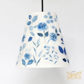 Pendant Lamp - Blue Floral Lamp Shade