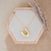 Balloon Initial Necklace-X