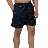 Printed Pure Cotton Mid Rise Boxer Bxr_1021_Navy Blue-S