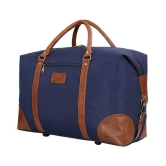 Leather World Blue Solid M Duffle Travel Bag - M