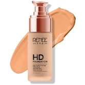 RENEE PRO HD Foundation - Maple, Seamless HD Coverage with Matte Finish & SPF15, 30 Ml