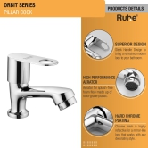 Orbit Pillar Tap Brass Faucet- by Ruhe®