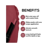 RENEE Very Matte Lipstick - Petal, Long-Lasting, Hydrating, and Velvety Formula