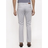 Rodamo  Men Grey Slim Fit Trousers