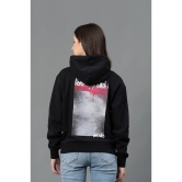 Mode By RedTape Women Black Graphic Print Hoodie