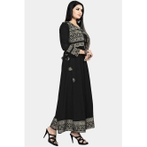 Estela - Black Rayon Women's Anarkali Kurti ( Pack of 1 ) - None