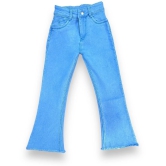 ICONIC ME- Kids Girls New Trendy Light Blue Bootcut Denim Jeans - None