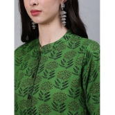 Antaran Cotton Printed Kurti With Palazzo Womens Stitched Salwar Suit - Green ( Pack of 1 ) - None