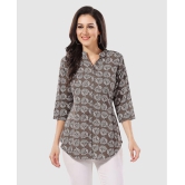 Meher Impex - Brown Crepe Women''s A-Line Top ( Pack of 1 ) - None