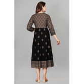 Smien - Black Rayon Women''s Anarkali Kurti ( Pack of 1 ) - None