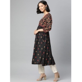 Glorious - Black Cotton Women's Flared Kurti ( Pack of 1 ) - None