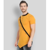 Glito - Yellow Cotton Blend Regular Fit Mens T-Shirt ( Pack of 1 ) - None