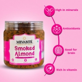 MEVABITE Smoked Roasted Almond 1kg - Himalayan Pink Salt Almonds | Crunchy & Salted Badam