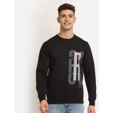 Rodamo  Men Black Printed Sweatshirt