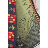 LEELAVATI - Green Crepe Saree With Blouse Piece ( Pack of 1 ) - Green