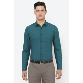 Men Green Slim Fit Formal Full Sleeves Formal Shirt