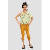 Arshia Fashions - Yellow Polyester Girls Top With Capris ( Pack of 1 ) - None