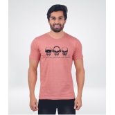 ferocious - Light Pink Cotton Regular Fit Men's T-Shirt ( Pack of 1 ) - None