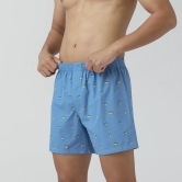 Splash Cotton Boxers - Bus Blue M