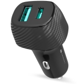 Portronics Car Power 6 36watts Dual USB Car Charger Black POR 1346-With Cable