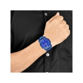 Septem Blue Leather Analog Womens Watch