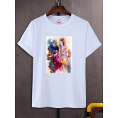 NITYANAND CREATIONS Round Neck White Holi T-Shirt for MEN-HOLI-T-SHIRT-11503-L