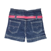 Arshia Fashions - Blue Denim Girls Hot Pants ( Pack of 1 ) - None