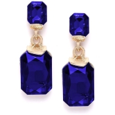 YOUBELLA Blue Danglers Earrings ( Pack of 1 ) - Blue