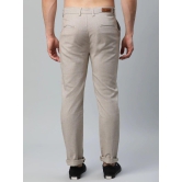 Rodamo  Men Beige Slim Fit Trousers