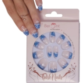 FRENCH TIPS (NAIL KIT INCLUDED)-Teal Blue