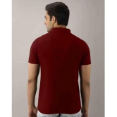 SKYRISE - Maroon Cotton Blend Slim Fit Men's Polo T Shirt ( Pack of 1 ) - None