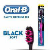 OralB Toothbrush  Cavity Defense 123 Soft Black 1 Pc