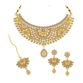 Sukkhi Alloy Yellow Traditional Necklaces Set Choker - Yellow