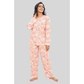 Women Full Sleeves Knit Cotton Pyjama Set-4XL