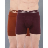 Pack of 2 Dollar Multicolor Cotton Mens Trunks - None