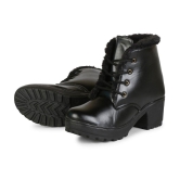 Ishransh - Black Women's Ankle Length Boots - None