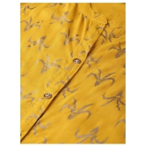 KSUT Yellow Viscose Straight Kurti - XXL