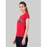 ferocious - Red Cotton Regular Fit Women's T-Shirt ( Pack of 1 ) - None