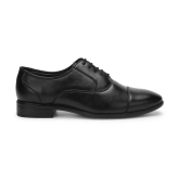 UrbanMark Men Comfortable Round Toe Oxford Formal Shoes- Black - None