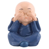 SHRI SHAKTI BABY MONK SET OF 4 Resin Buddha Idol 4 x 4 cms Pack of 4