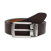 samtroh - Brown Leather Mens Casual Belt ( Pack of 1 ) - None