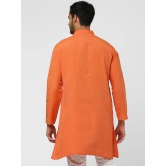 DESHBANDHU DBK - Orange Cotton Mens Kurta ( Single ) - None