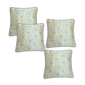 Hugs'n'Rugs Golden Cotton Cushion Covers - Set Of 4