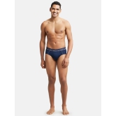 Jockey US14 Men Super Combed Cotton Solid Brief with Ultrasoft Waistband - Navy - None