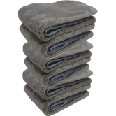 Auto Hub Grey 800 GSM Microfiber Cloth For Automobile ( Pack of 6 )