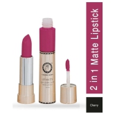 Colors Queen 2 In 1 Long Lasting Matte Lipstick ( Cherry & Glam ) Multi Pack of 2 16 g