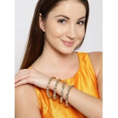 Jewar Mandi - Gold Bangle Set ( Pack of 1 ) - None