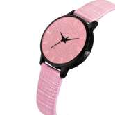 Loretta MT-328 Pink Leather Belt Slim Dial Women & Girls Watch