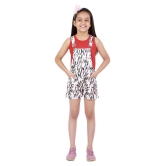 Kids Cave - White Cotton Girls Dungarees ( ) - None